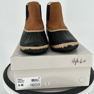 STYLE & CO HARLII COLD WEATHER DUCK‎ BOOTS
